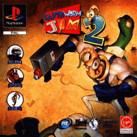 Earthworm Jim 2 PAL Playstation PAL box art